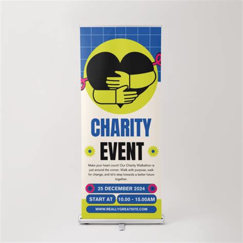 charity retractable banner templates|Retractable Banner Templates PSD Design For Free Download.